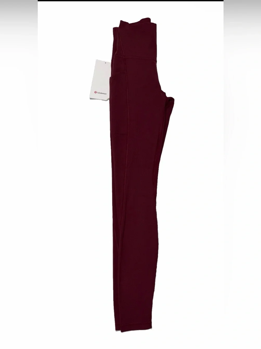 NWT*LULULEMON*SIZE 6*ALIGN HI RISE 28”L PANT*POCKETS*BURGUNDY BAY*AUTHENTIC $128